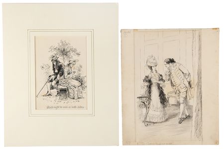 Lot #6064 Hugh Thomson Original Illustration Artwork (2) - Image 1
