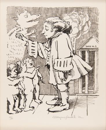 Lot #6138 Maurice Sendak Signed Ltd. Ed. Print - 'Magic Flute (Three Boys)' - Image 1