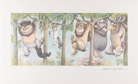 Lot #6139 Maurice Sendak (4) Signed Prints from 'Where the Wild Things Are' - Image 2
