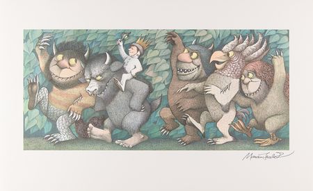 Lot #6139 Maurice Sendak (4) Signed Prints from 'Where the Wild Things Are' - Image 3