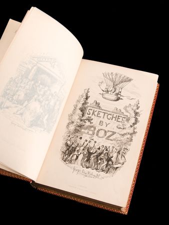 Lot #6085 Charles Dickens Signed Book - Sketches by Boz - Presented to a London Librarian - Image 2