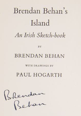 Lot #6160 Brendan Behan Signed Book - Brendan Behan's Island - Image 2