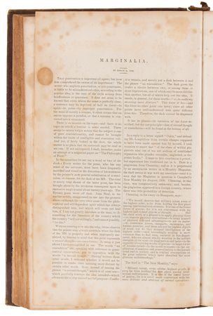 Lot #6129 Edgar Allan Poe: First/Early Appearances of 'A Tale of the Ragged Mountains,' 'Marginalia,' 'Annabel Lee,' and Others - Image 7