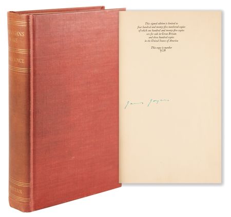 Lot #6112 James Joyce Signed Ltd. Ed. Book - Finnegans Wake - Image 1