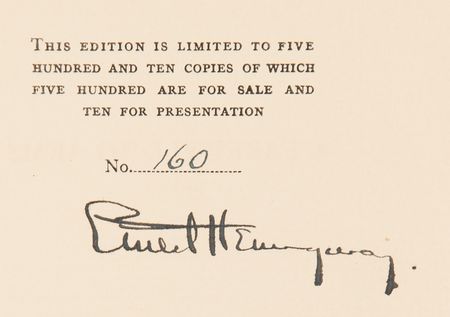 Lot #6100 Ernest Hemingway Signed Ltd. Ed. Book - A Farewell to Arms - Image 2