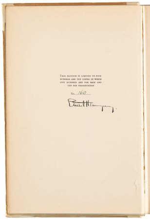 Lot #6100 Ernest Hemingway Signed Ltd. Ed. Book - A Farewell to Arms - Image 4