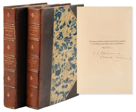 Lot #6082 Samuel L. Clemens Signed Ltd. Ed. Book - The Innocents Abroad - Image 1