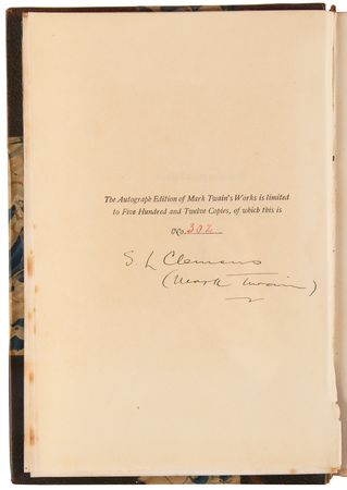 Lot #6082 Samuel L. Clemens Signed Ltd. Ed. Book - The Innocents Abroad - Image 3