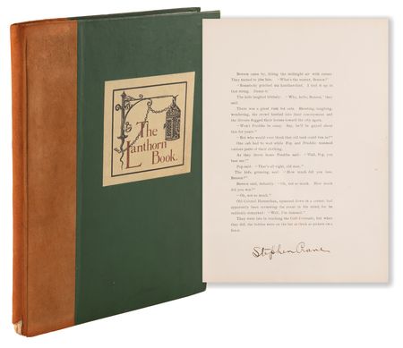 Lot #6084 Stephen Crane Signed Ltd. Ed. Book - The Lanthorn Book - Image 1
