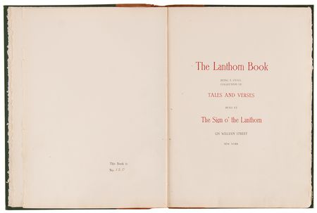 Lot #6084 Stephen Crane Signed Ltd. Ed. Book - The Lanthorn Book - Image 5