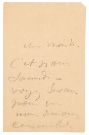 Lot #6034 Henri de Toulouse-Lautrec Autograph