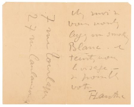 Lot #6034 Henri de Toulouse-Lautrec Autograph Letter Signed - Image 2