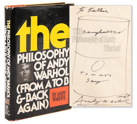 Lot #6037 Andy Warhol Signed Book with 