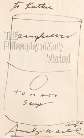 Lot #6037 Andy Warhol Signed Book with 