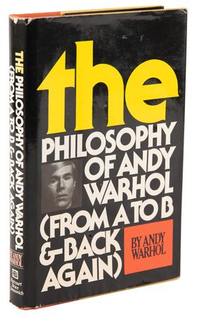 Lot #6037 Andy Warhol Signed Book with 