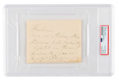 Lot #6226 Franz Liszt Autograph Letter Signed - Image 1