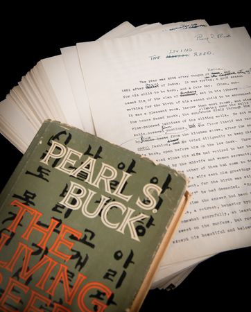 Lot #6074 Pearl S. Buck Hand-Corrected and Signed Typed Draft for The Living Reed - Image 1