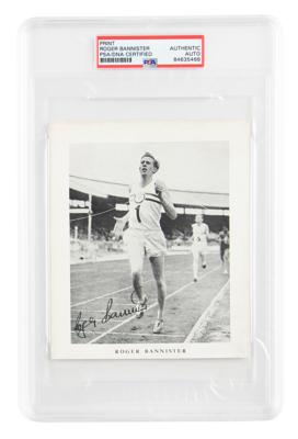 Lot #7460 Roger Bannister Signed Photograph - Image 1