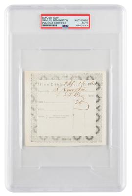 Lot #7127 Samuel Remington Document Signed