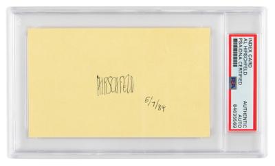 Lot #7198 Al Hirschfeld Signature