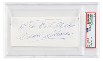 Lot #7519 Eddie Shore Signature