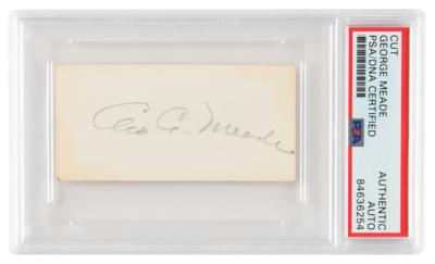Lot #7156 George G. Meade Signature