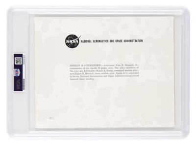 Lot #7174 Alan Shepard Signed Photograph - Image 2