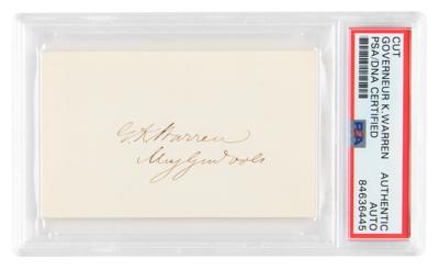 Lot #7163 Gouverneur K. Warren Signature