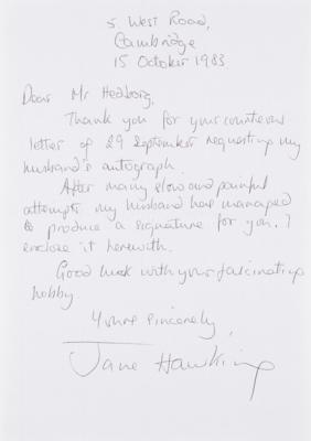 Lot #7081 Stephen Hawking Signature - Image 2