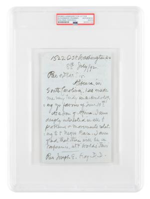 Lot #7086 Alexander Crummell Handwritten Letter