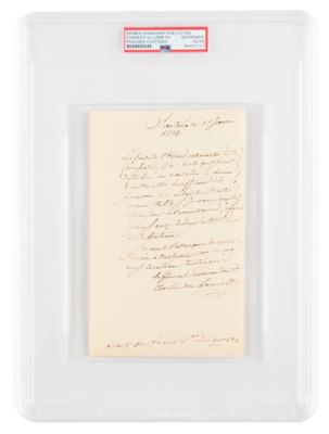 Lot #7109 Charles-Malo de Lameth Autograph Letter