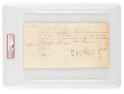 Lot #7090 Oliver Ellsworth Document Signed