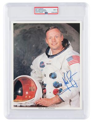 Lot #7168 Neil Armstrong Signed Photograph - PSA