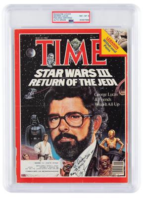 Lot #7430 Star Wars: George Lucas Signed Magazine