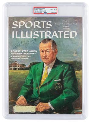 Lot #7444 Bobby Jones Signed Magazine Cover - PSA