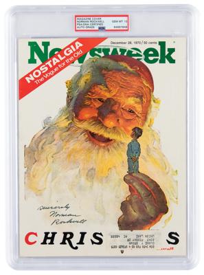 Lot #7182 Norman Rockwell Signed Magazine Cover -