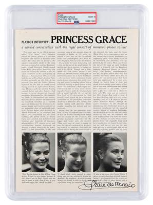 Lot #7122 Princess Grace of Monaco Signed Magazine