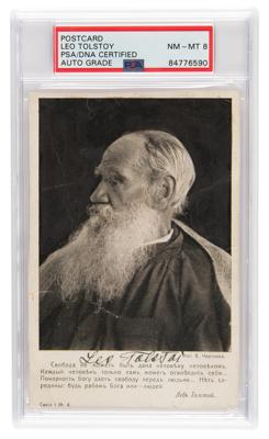 Lot #7230 Leo Tolstoy Signed Photograph - PSA