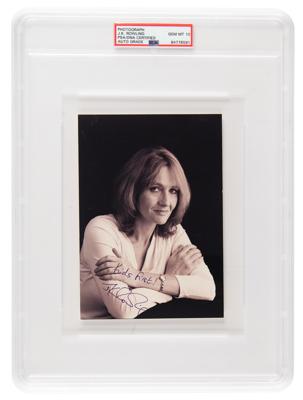 Lot #7225 J. K. Rowling Signed Photograph - PSA