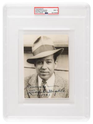 Lot #7220 Langston Hughes Signed Photograph - PSA