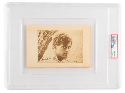 Lot #7222 Jack London Signed Photograph - PSA GEM