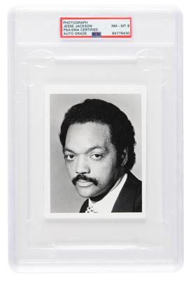 Lot #7099 Jesse Jackson Signed Photograph - PSA