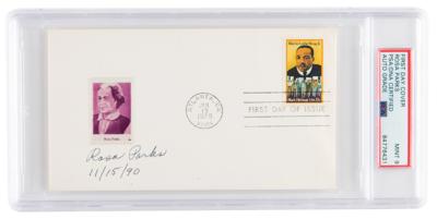 Lot #7069 Rosa Parks Signed FDC - PSA MINT 9