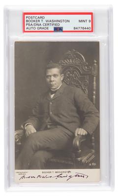 Lot #7072 Booker T. Washington Signed Photograph -