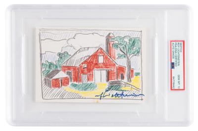 Lot #7178 Roy Lichtenstein Signed Postcard - PSA
