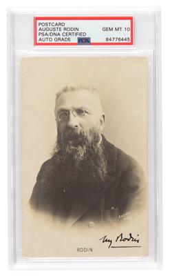 Lot #7176 Auguste Rodin Signed Photograph - PSA