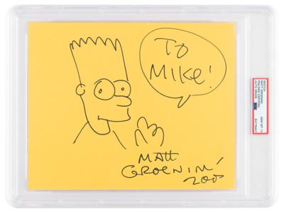 Lot #7195 Matt Groening Original Sketch of Bart