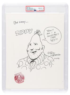 Lot #7194 Bill Griffith Original Sketch of Zippy