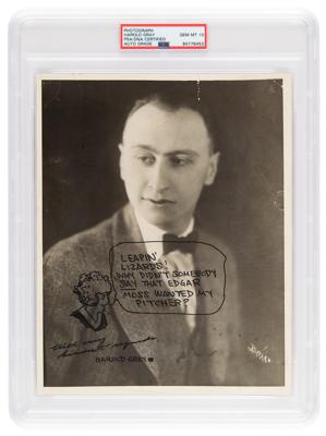 Lot #7187 Harold Gray Signed Photograph with