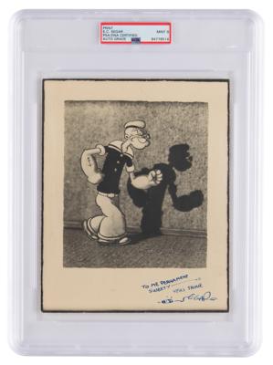 Lot #7189 Elzie Segar Signed Photograph - PSA MINT